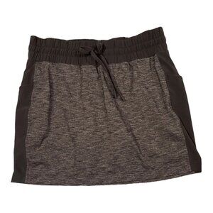 ATHLETA Skort Shorts Black And Gray WOMENS Small Side Pockets